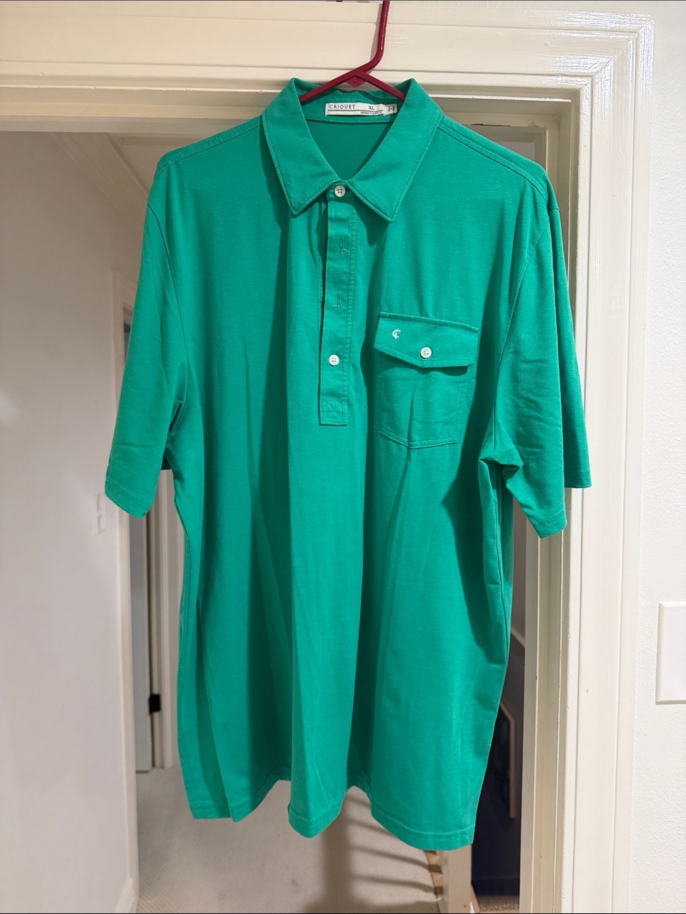 Criquet Classic Green Short-Sleeve Polo Shirt